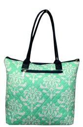 Small Quilted Tote Bag-DOL1515/MINT